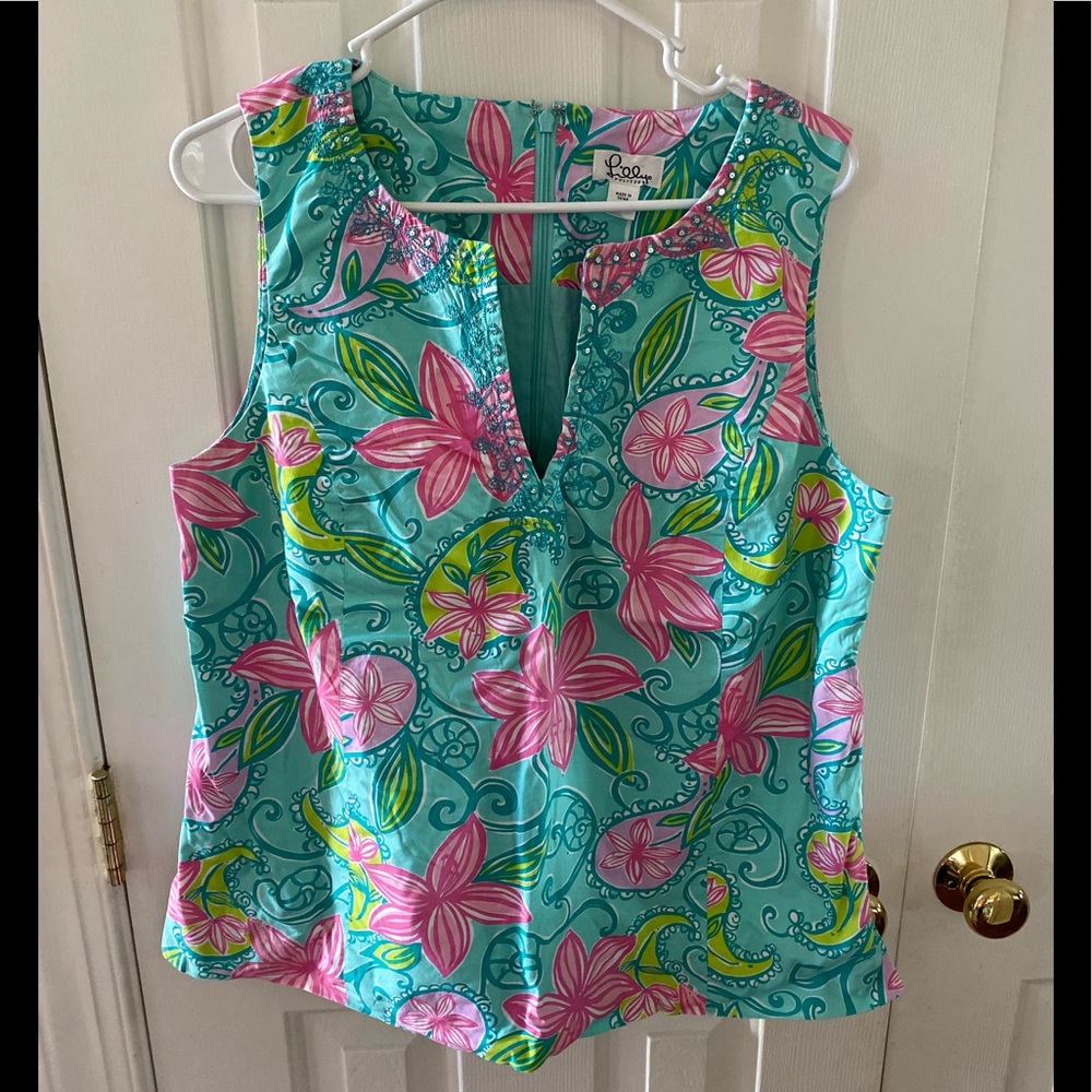 Lilly Pulitzer Floral Tank Top